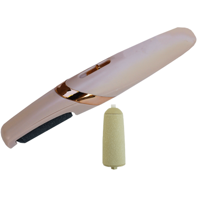 Pila electrica abraziva, pentru calcaie, cu rezerva, incarcare cu USB, 19 CM